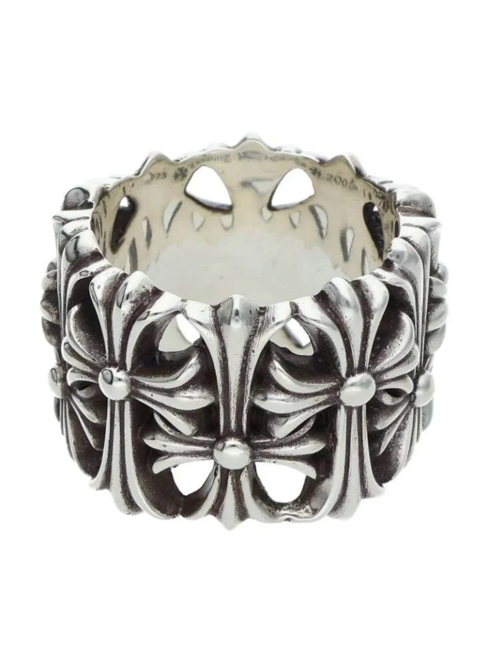 Chrome Hearts Cemetery Cross Silver Ring